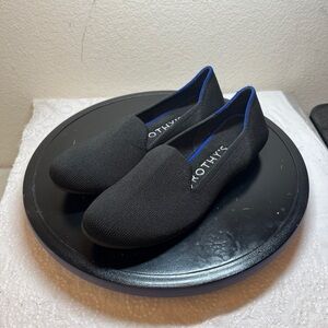 Rothy’s The Flat Shoes Black Round Toe The Loafer Ballet Flats Size 5